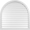 Ekena Millwork Round Top Surface Mount PVC Gable Vent: Functional, w/ 2"W x 1-1/2"P Brickmould Frame, 40"W x 40"H GVPRT40X4002SF - alternate 1